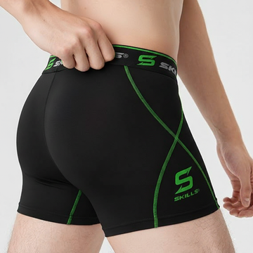 Mens Compression Boxer Shorts Base-layers Sports Briefs skin fit gym pants